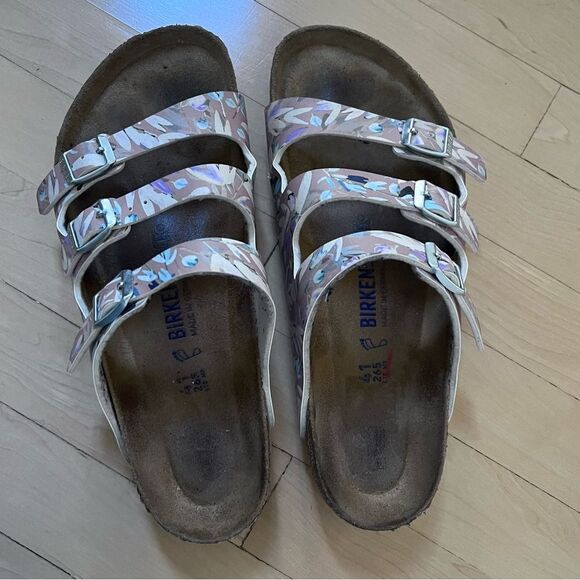 BIRKENSTOCK Florida Fresh Soft Footbed Narrow Width Multicolor Flats 10 - Picture 8 of 15